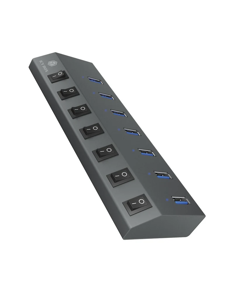 7-Port-Hub mit Schaltern (IB-HUB1701-C3)